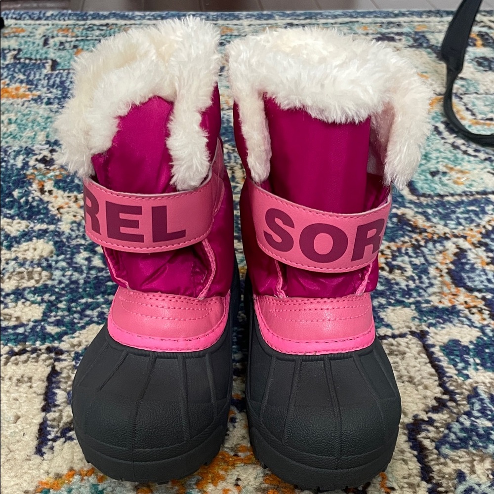 NWOT Sorel Kids' Snow Commander Insulated Waterproof Boot - Picture 2 of 7